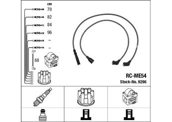 Buji Kablosu  NGK 9296  MD002960 MD 002 960 MD010179 MD 010 179 MD013028 MD 013 028 MD030901 MD 030 901 MD030938 MD 030 938 MD073771 MD 073 771 MD080570 MD 080 570 MD084318 MD 084 318