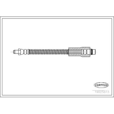 Fren Hortumu Ön Sağ veya Sol Peugeot 206 + (02.2009->)  CAVO C800 558A