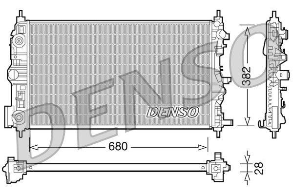 Su Radyatörü  DENSO DRM15006