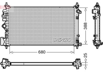 Su Radyatörü  DENSO DRM20107  DRM20107 1300289 1300317