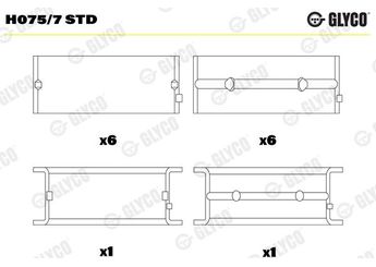 Ana Yatak (STD)  KOLBENSCHMIDT 77813600  4570300140 4570300045 4470331808 4600300040 460 030 00 40 A4600300040 A 460 030 00 40