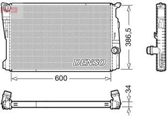Su Radyatörü  DENSO DRM05122  DRM05122 17117823567 17118623368