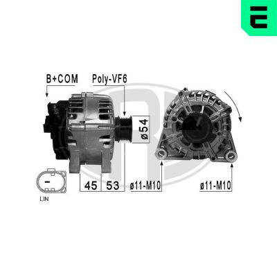 Alternatör  Ford Fiesta (CNN)(2012->)  ERA 210876