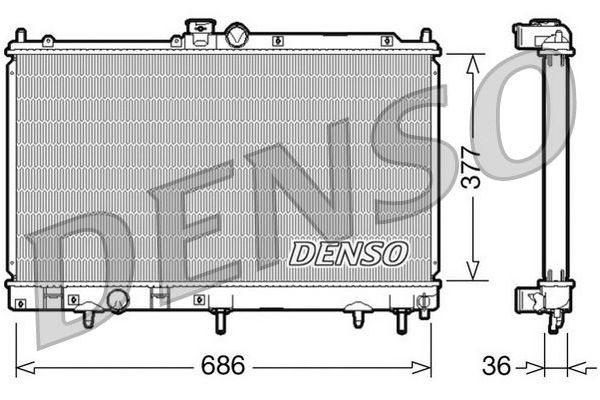 Su Radyatörü  DENSO DRM45026