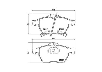 Fren Disk Balata Ön MAGNETI MARELLI 363700459029  4107116 128416074 128416076 32017604 4839924 4907739 5062203 5062211 5232350