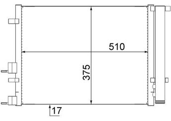 Klima Radyatörü  MAHLE AC 731 000S  976061J200 976061J202 976061J210