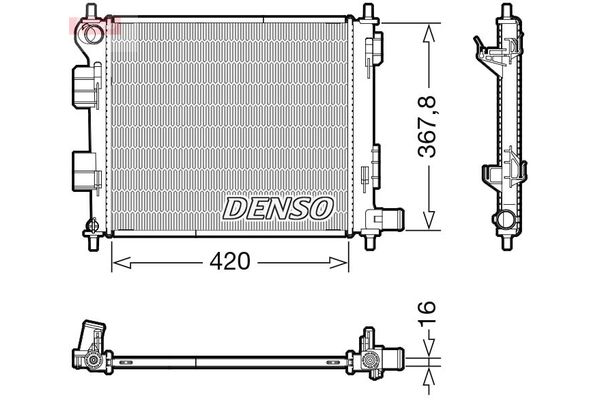Su Radyatörü  DENSO DRM41022