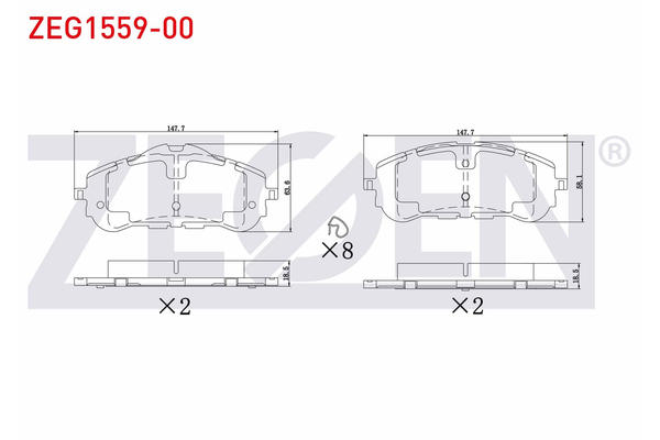 Fren Disk Balata Ön Opel Astra L Sports Tourer (2022->)  ZEGEN ZEG1559-00