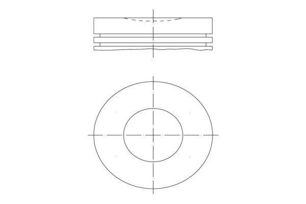 Piston (85.00MM-STD)  Peugeot 406 Coupe (S1/S2)(07.1997->)  MAHLE 040 16 00