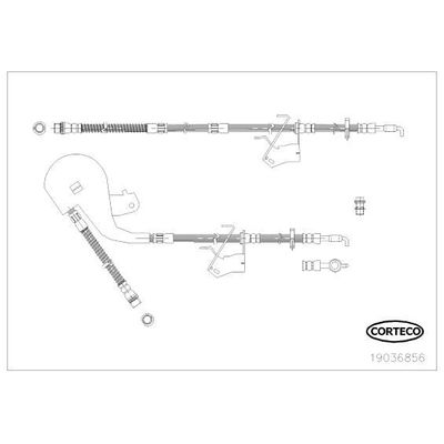 Fren Hortumu Ön Sağ Citroen C5 Tourer (04.2008->)  FROW 407.1112.001
