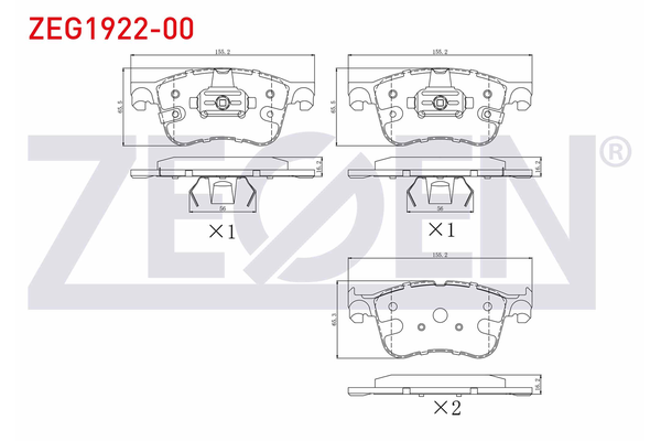 Fren Disk Balata Ön Ford Puma (2019->)  ZEGEN ZEG1922-00