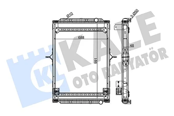 Su Radyatörü  Toyota Avensis Combi SW (T22)(1998->)  KALE 350155