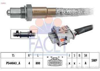 Oksijen (Lambda) Sensörü  FACET 10.8322  91860619100 918 606 191 00 9A160613801 9A1 606 138 01 9A160617701 9A1 606 177 01 9A160619801 9A1 606 198 01