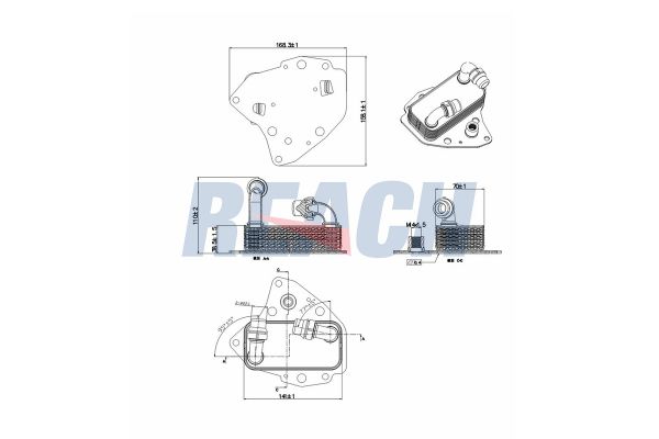 Motor Yağ Soğutucu  VEKA 45-1813