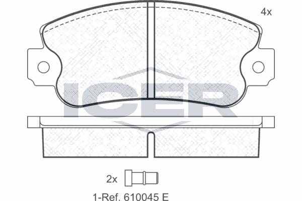 Fren Disk Balata Ön Seat Ibiza (03.1985->)  TRW GDB1297