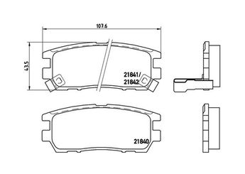Fren Disk Balata Arka MAGNETI MARELLI 363700454018  MN102617 MR129579 MB858463 MN102623 MR205269 MR389571 MR389572 MR389628 MZ690009 MZ690009EU MZ690030 MZ690050 MZ690170 MZ690344 X3516004 AY060MT003