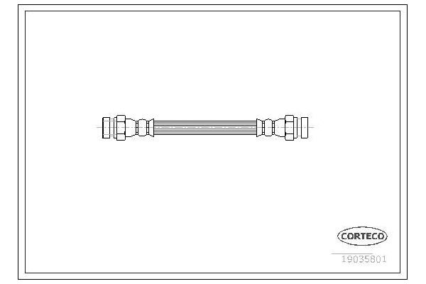 Fren Hortumu Arka Sağ veya Sol Volkswagen Golf III Variant (1H5)(08.1993->1999)  WALBURG WBH0301