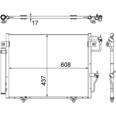 Klima Radyatörü  Mitsubishi Pajero (V80/V90)(2007->)  MAHLE AC 534 000S