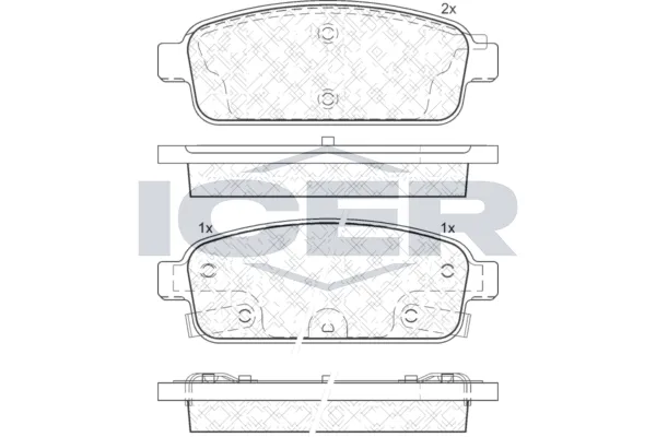 Fren Disk Balata Arka Opel Astra J GTC Makyajlı (2011->)  CARRINGO 55021