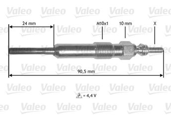 Isıtma Bujisi  VALEO 345172  8200794920 1855080KA0000 18550-80KA0-000