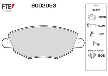 Fren Disk Balata Ön FTE 9002053  9002053 1121894 1126718 1204843 1250688 1521531 1522062 1783849 1S712K021AC 1S71-2K021-AC 1S7J2K021AA 1S7J-2K021-AA 1S7J2K021AB 1S7J-2K021-AB ME1S7J2K021AC ME1S7J-2K021-AC ME1S7J2K021AD ME1S7J-2K021-AD C2S12638 C2S17129 C2S48022 C2S52079