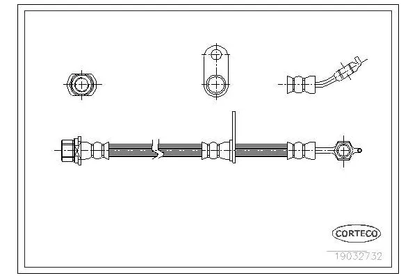 Fren Hortumu Ön Sağ veya Sol CAVO C800 289A