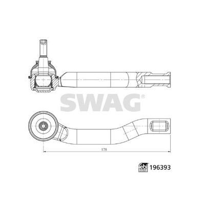 Rot Başı Sol Ford Ranger (TKE)(2011->)  SWAG 33 11 2151