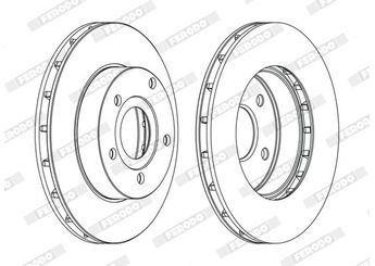 Fren Disk Ayna Ön Sağ ve Sol FERODO DDF1169C  52098672 KKV5018671