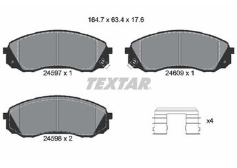 Fren Disk Balata Ön OTOZONE FDO8032-R  581014HA00 581014HA01 581014HA10 581014HA50 581014HA60 581014DA00 581014DC00 581014DE00