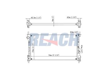 Su Radyatörü  RADISEN RR 62015  2T148005FA 4T168005GA 8T168005BA 1365996 1898102 1898105 2T148005FB 4523720 4571640 4970673 4979485 5228316 8T168005BB 9T168005AA 9T1Z8005A ME4T168005GA ME8T168005BB