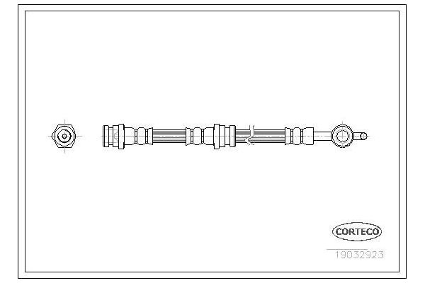 Fren Hortumu Ön Sağ veya Sol ASPART 3HOS1535