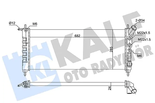 Su Radyatörü  BMW 1 Serisi 3 Kapı (F21)(2012->)  KALE 363260