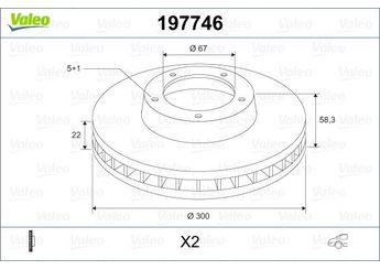 Fren Disk Ayna Arka Sağ ve Sol VALEO 197746  A221423121207 221423121207 A2214231212 A2304230412 2214231212 2304230412