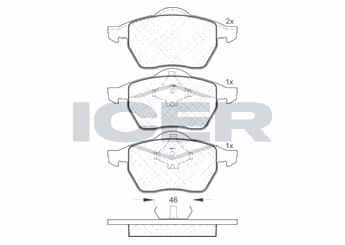 Fren Disk Balata Ön OTOZONE FDO7042-R  8D0698151F 4A0615115A 4A0 615 115 A 8660004806 86 60 004 806 8671019139 86 71 019 139 8D0698151A 8D0 698 151 A 8D0698151C 8D0 698 151 C 8D0615116D 8D0 615 116 D 8D0 698 151 F