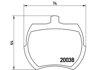 Fren Disk Balata Ön BREMBO P 52 002  6557206113 GBP177 GBP213 GBP281 GBP90213 GBP90297 GBP90307 0006557206113 53721111 577201112 GBP104 GBP108 CDU3030EVA GBP90177 GBP90307AF GBP233 91014519