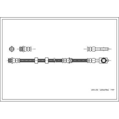 Fren Hortumu Ön Sağ veya Sol CORTECO 19031632