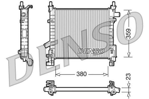Su Radyatörü  DENSO DRM10063