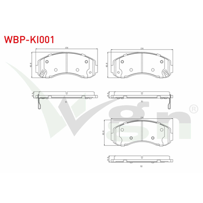 Fren Disk Balata Ön WGN WBP-KI001