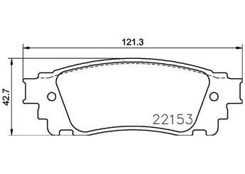 Fren Disk Balata Arka MAGNETI MARELLI 363700483166  4106000Q0L 446678010 0446678010 44667801079 044667801079 446678020 0446678020 44667802079 044667802079 446678030 0446678030 446658021 0446658021 446658022 0446658022