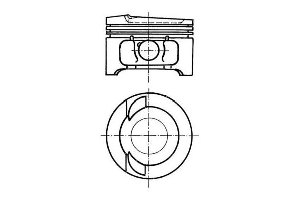 Piston (81.01MM-STD)  KOLBENSCHMIDT 91033600
