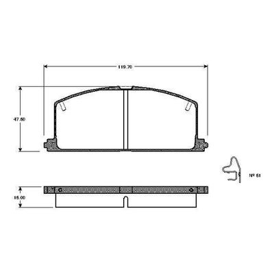 Fren Disk Balata Ön Toyota Camry (V20)(1987->)  BOSCH 0 986 TB2 086