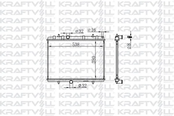 Su Radyatörü  KRAFTVOLL 08040031