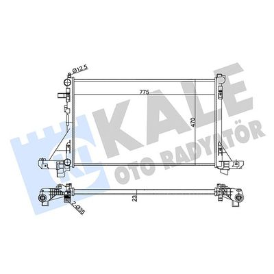 Su Radyatörü  Renault Kangoo (F/KC0)(06.1997->)  KALE 351025