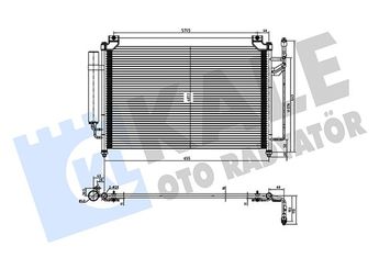 Klima Radyatörü  KALE 361340  EGY16148ZC EGY16148ZB EH4461480 EGY1-61-48ZB EGY1-61-48ZC EH44-61-480 EH4461480A EHY46148Z