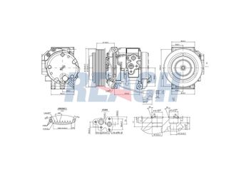 Klima Kompresörü  DENSO DCP17185  A9362300111 9362300111