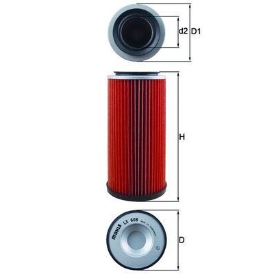 Hava Filtresi  Nissan Patrol GR (Y60)(09.1988->)  MAHLE LX 608