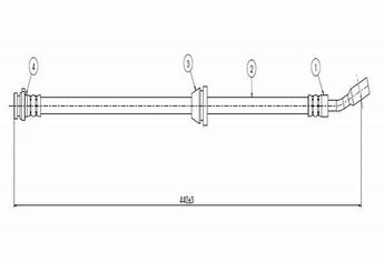 Fren Hortumu Ön Sağ veya Sol CAVO C800 669A  D96316525