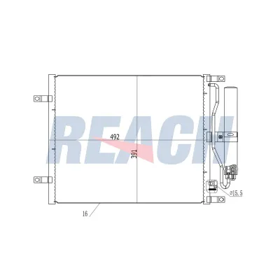 Klima Radyatörü  Nissan Micra (K12E)(11.2002->)  DELPHI CF20245