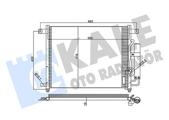 Klima Radyatörü  KALE 377000  96469289 96539634 96834083 96834082