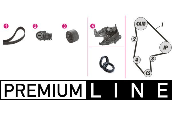 Devirdaim Su Pompası  Peugeot 605 (08.1989->)  MAHLE CPK 51 000P